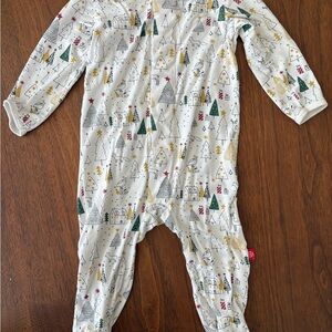 Magnetic Me Festive Tree Print Baby Pajama